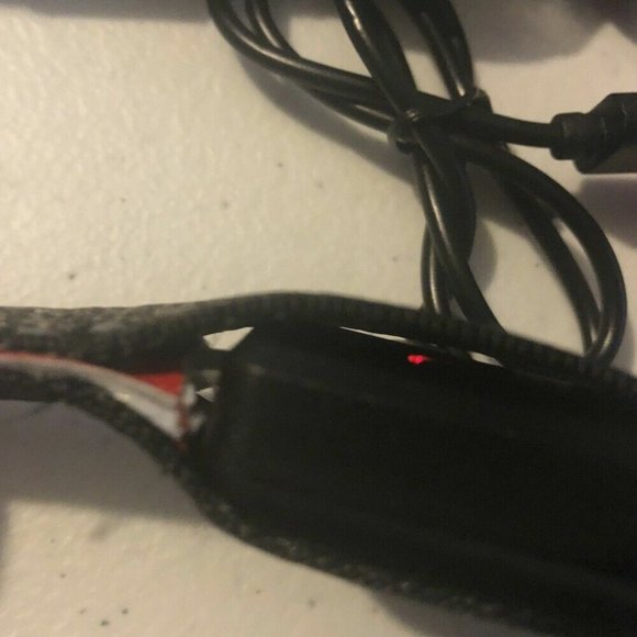 2 Dog Collars GLOW LED RECHARGEABLE Flashing Safety Walks - Picture 5 of 7